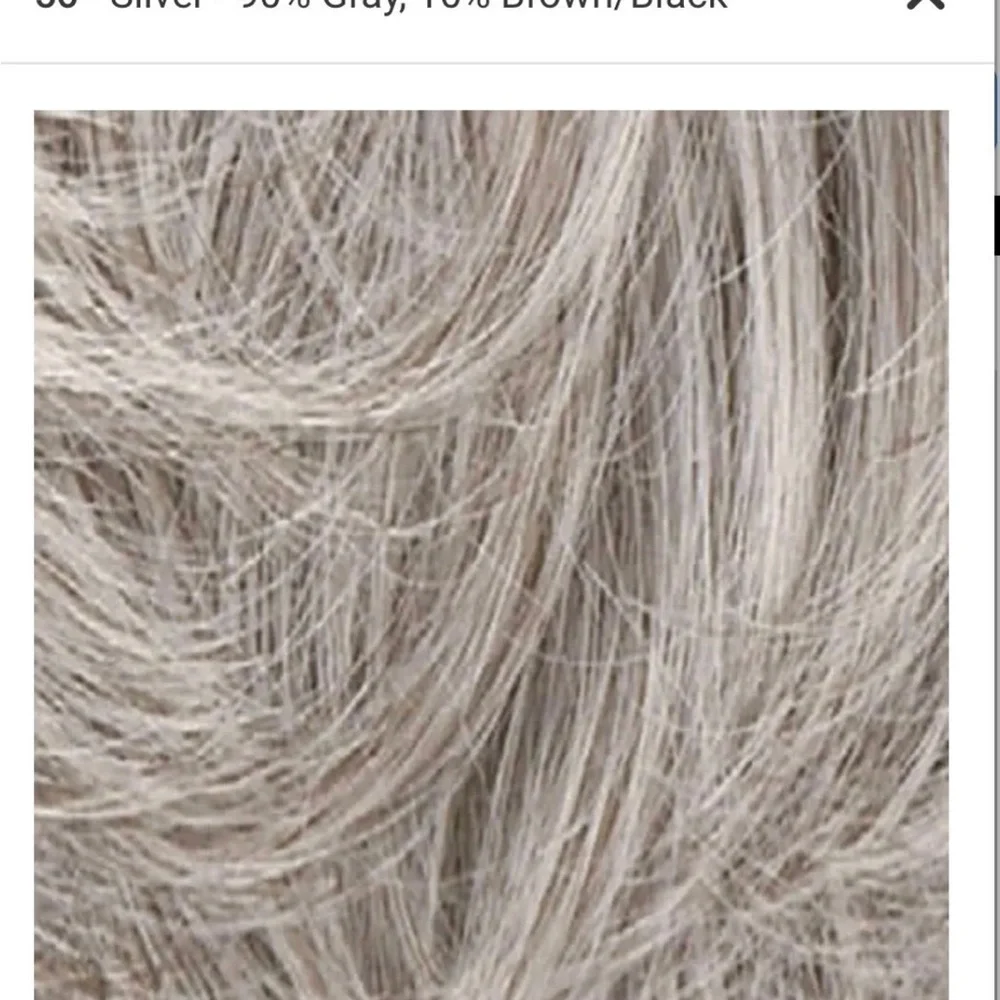 Elegant Silver Gray Women's Hair Wig - Picture 4 of 15